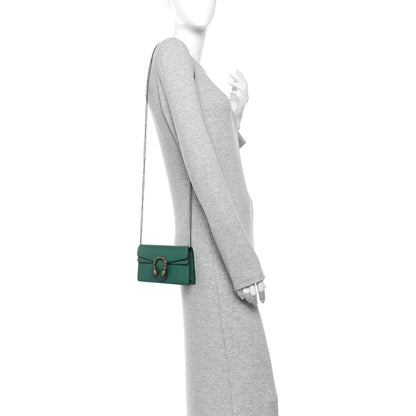 Calfskin Super Mini Dionysus Shoulder Bag Emerald