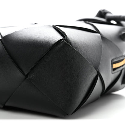 Lambskin Maxi Intrecciato Small Cassette Camera Bag Black