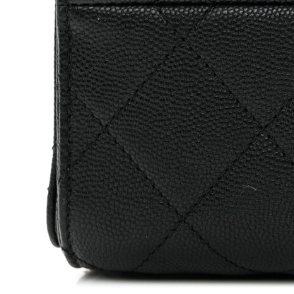 Caviar Quilted Small Chanel 25 Handbag Black