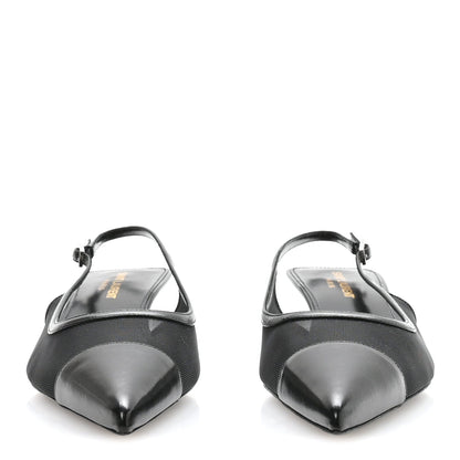 Mesh Oxalis Slingback 30 Pumps 38 Black