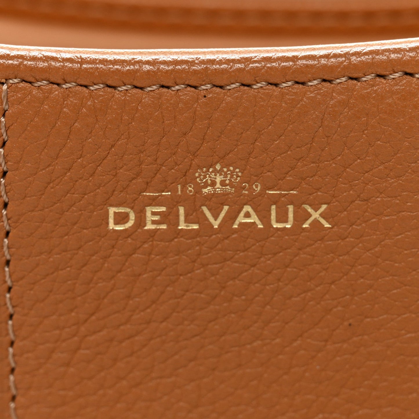 Grained Calfskin Mini Brillant Satchel Natural