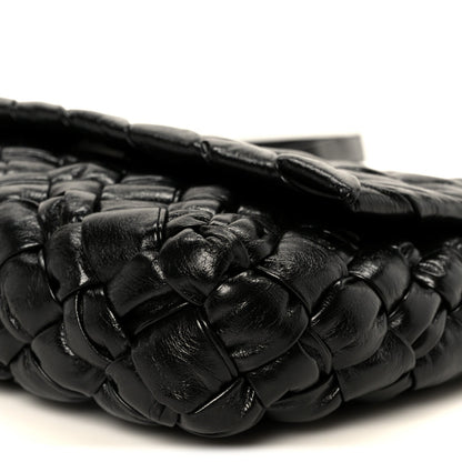 Calfskin Intreccio Kalimero Messenger Black