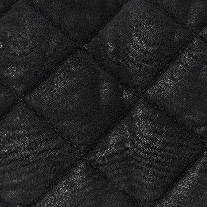 Shaggy Deer Quilted Falabella Shoulder Bag Black
