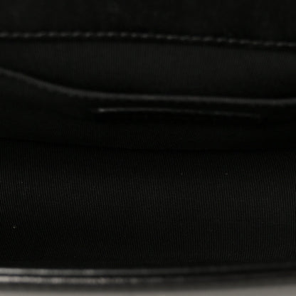 Lambskin Quilted Medium Boy Flap Black