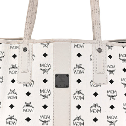 Visetos Medium Liz Reversible Shopper Tote White