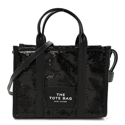 Sequin Small The Tote Bag Black