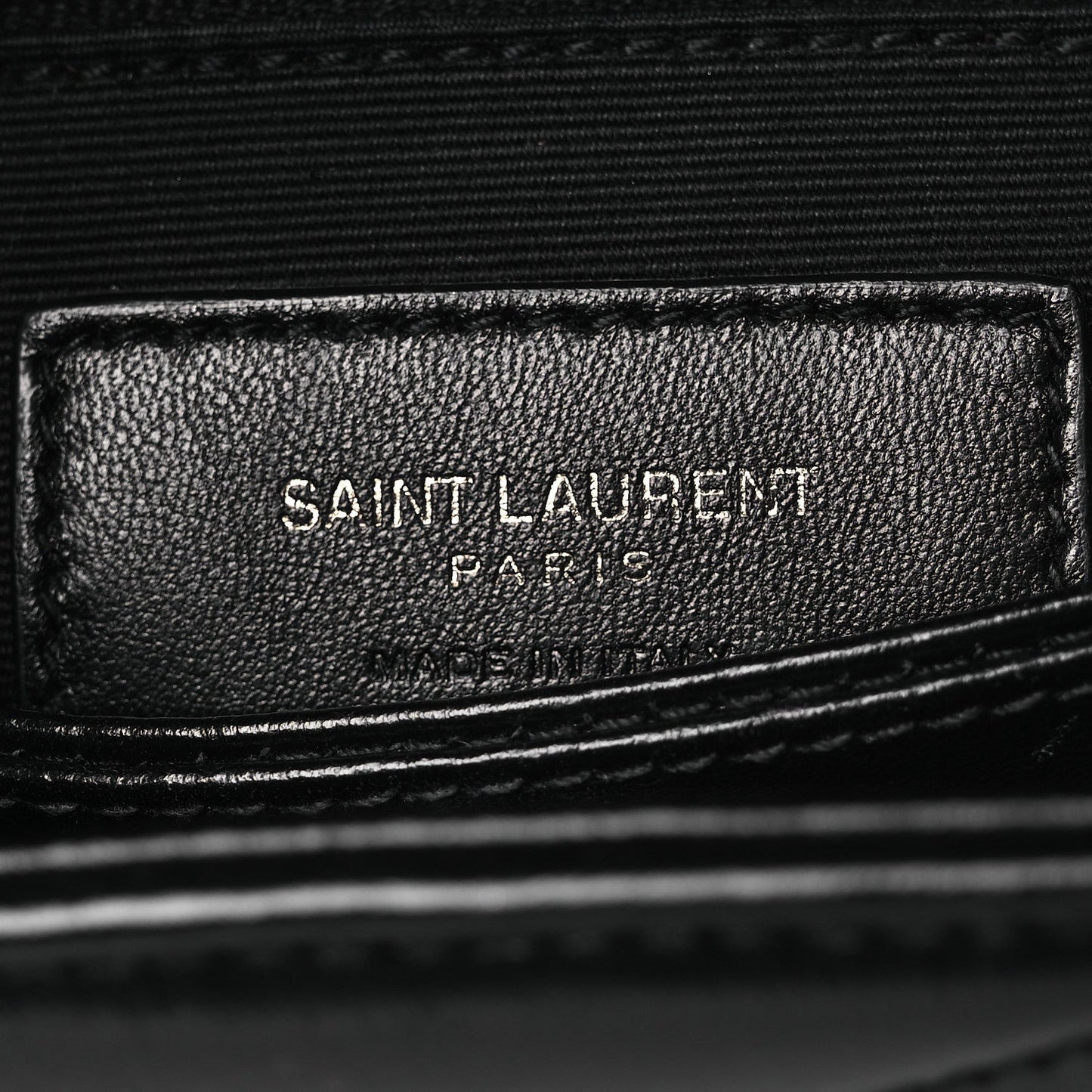 Calfskin Y Quilted Monogram Monochrome Toy Loulou Crossbody Bag Black
