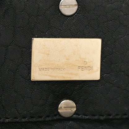 Crinkled Lambskin Mia Tote Black