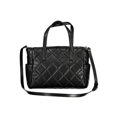 Mario Valentino Black Polyurethane Women's Women's Handbag