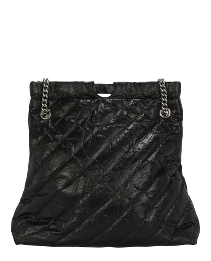 Balenciaga Womens Crush Quilted Medium Tote