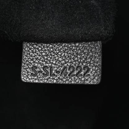 Supple Calfskin Large Romy Shoulder Bag Black