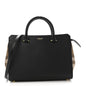 Calfskin Mega Check Small Banwell Tote Black