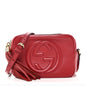 Pebbled Calfskin Small Soho Disco Bag Tabasco Red