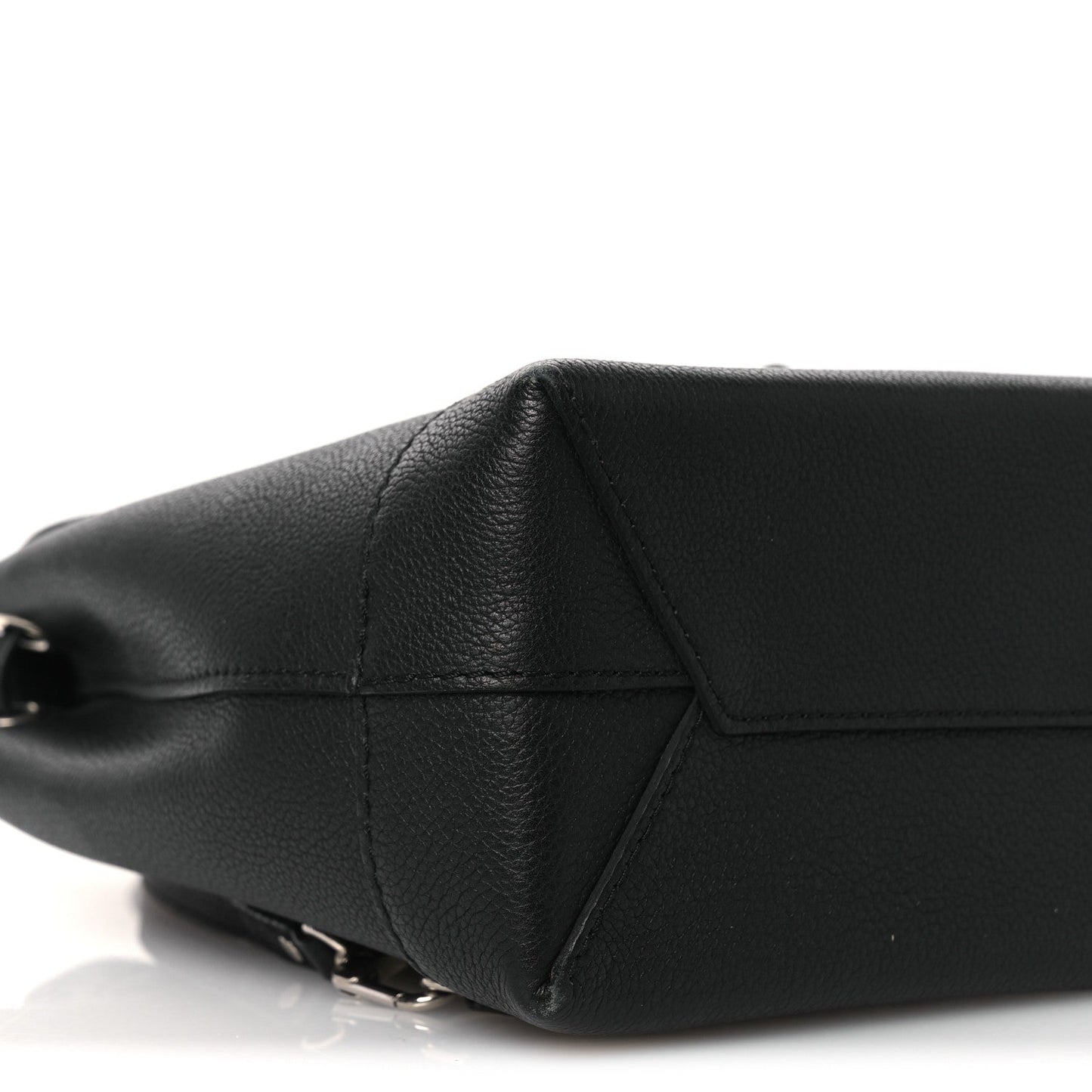 Calfskin Lockme Mini Backpack Black