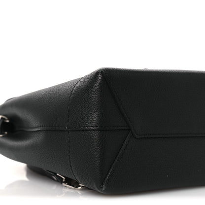 Calfskin Lockme Mini Backpack Black