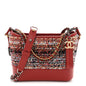 Tweed Calfskin Small Gabrielle Hobo Red