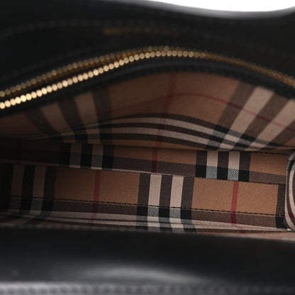 Smooth Calfskin Cashmere Check Mini Pocket Bag Brown