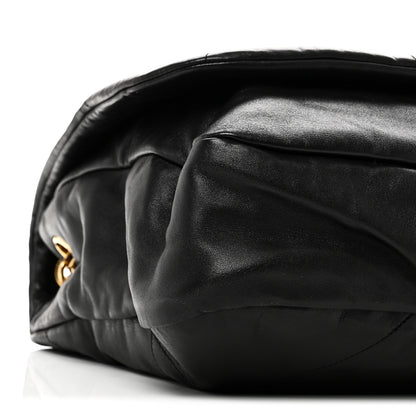 Lambskin Matelasse Monogram Large Jamie 4.3 Black