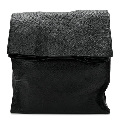 Calfskin Monogram Deli Paper Bag  Vintage Black