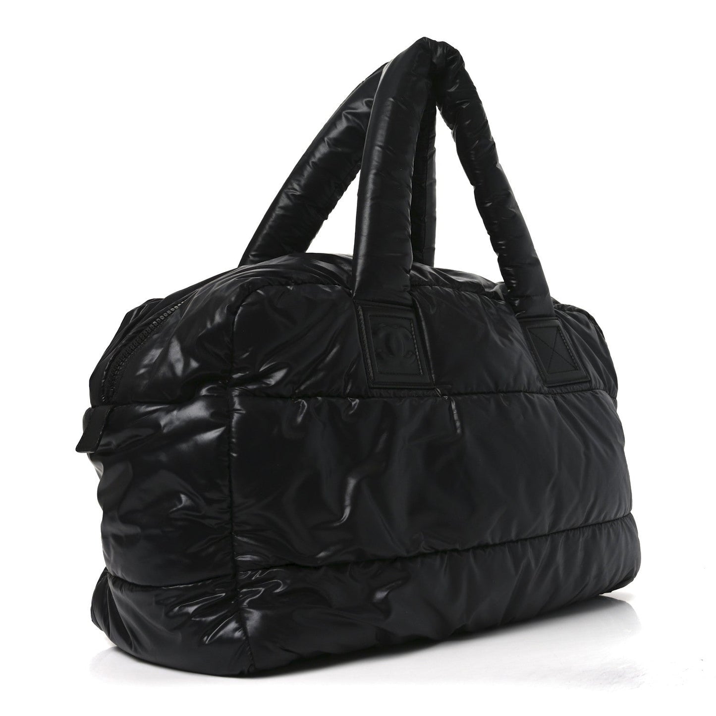 Nylon Coco Cocoon Large Reversible Tote Black