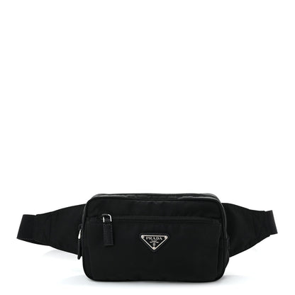 Re-Nylon Saffiano Belt Bag Black
