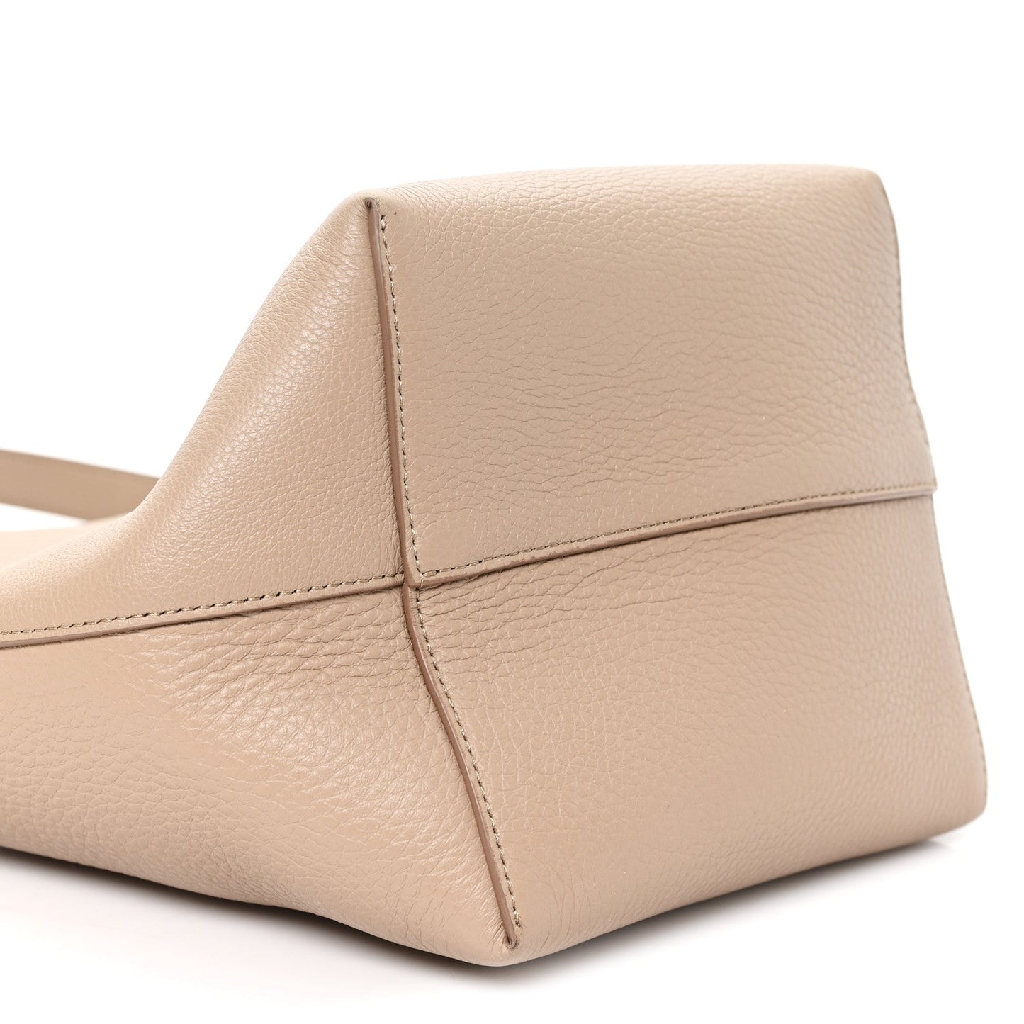 Grained Calfskin Medium N/S Park Tote Dark Taupe