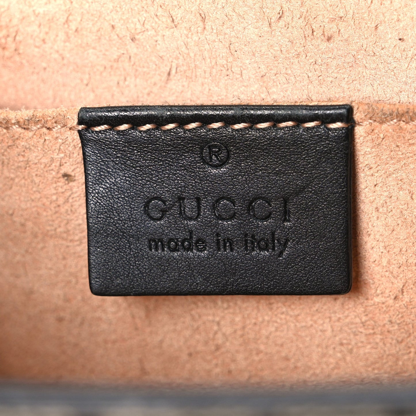 GG Supreme Monogram Bees Small Padlock Shoulder Bag Black