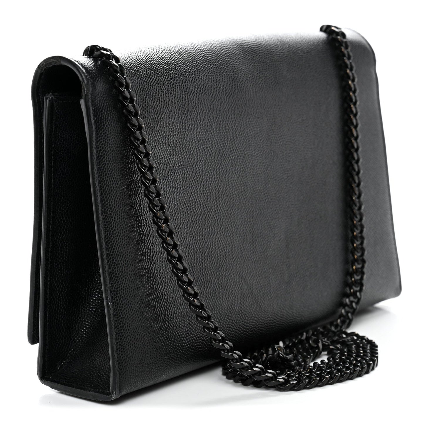 Grain De Poudre Medium Classic Monogram Monochrome Kate Satchel Black