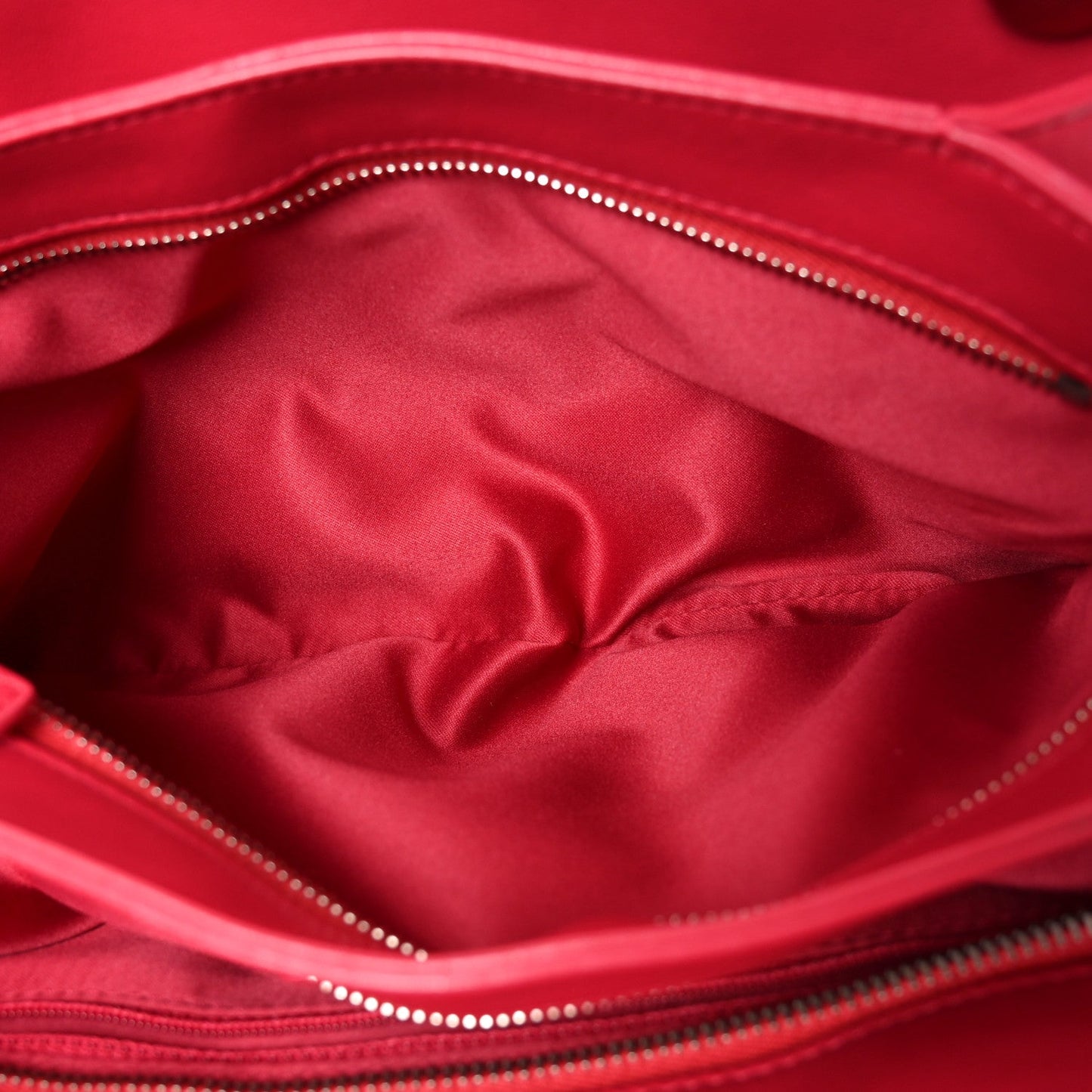 Lambskin Quilted Accordion Shopping Tote Dark Pink