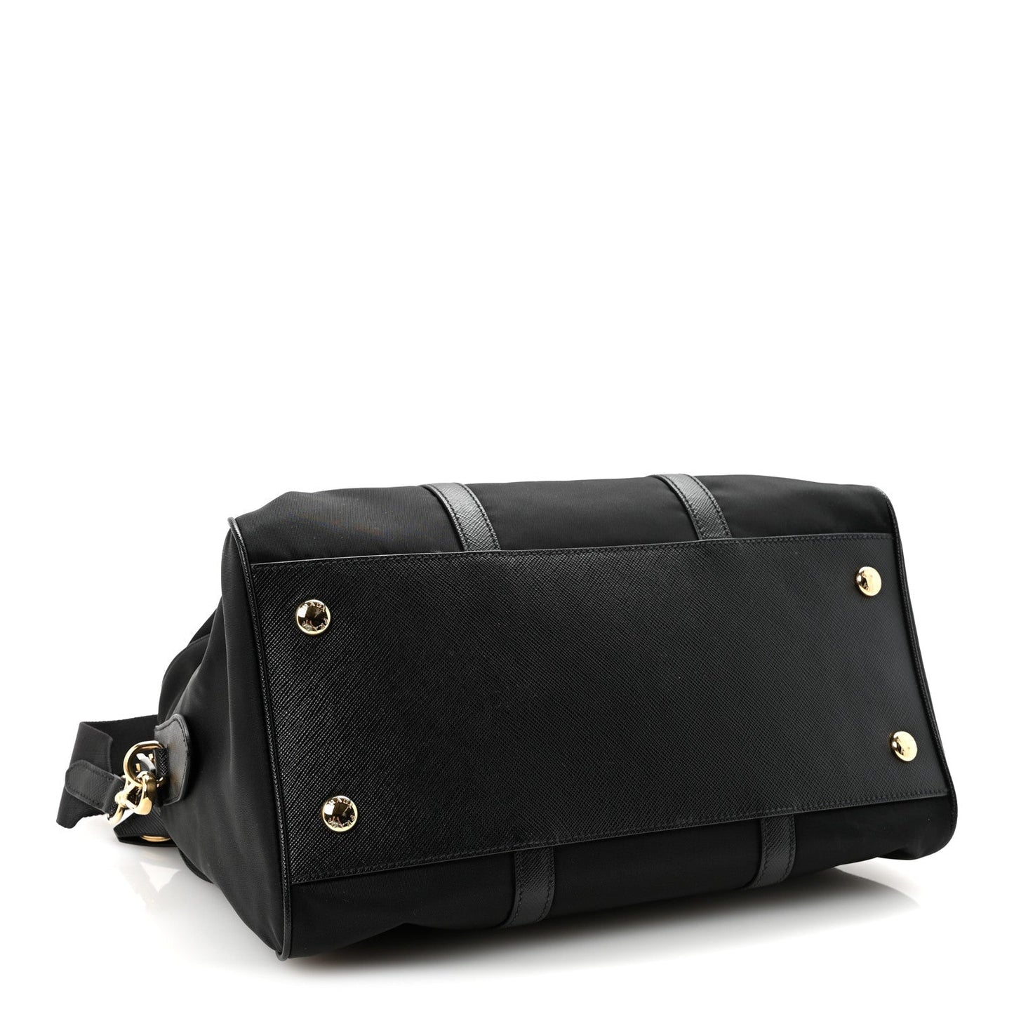 Re-Nylon Saffiano Medium Re-Edition 1978 Top Handle Bag Black