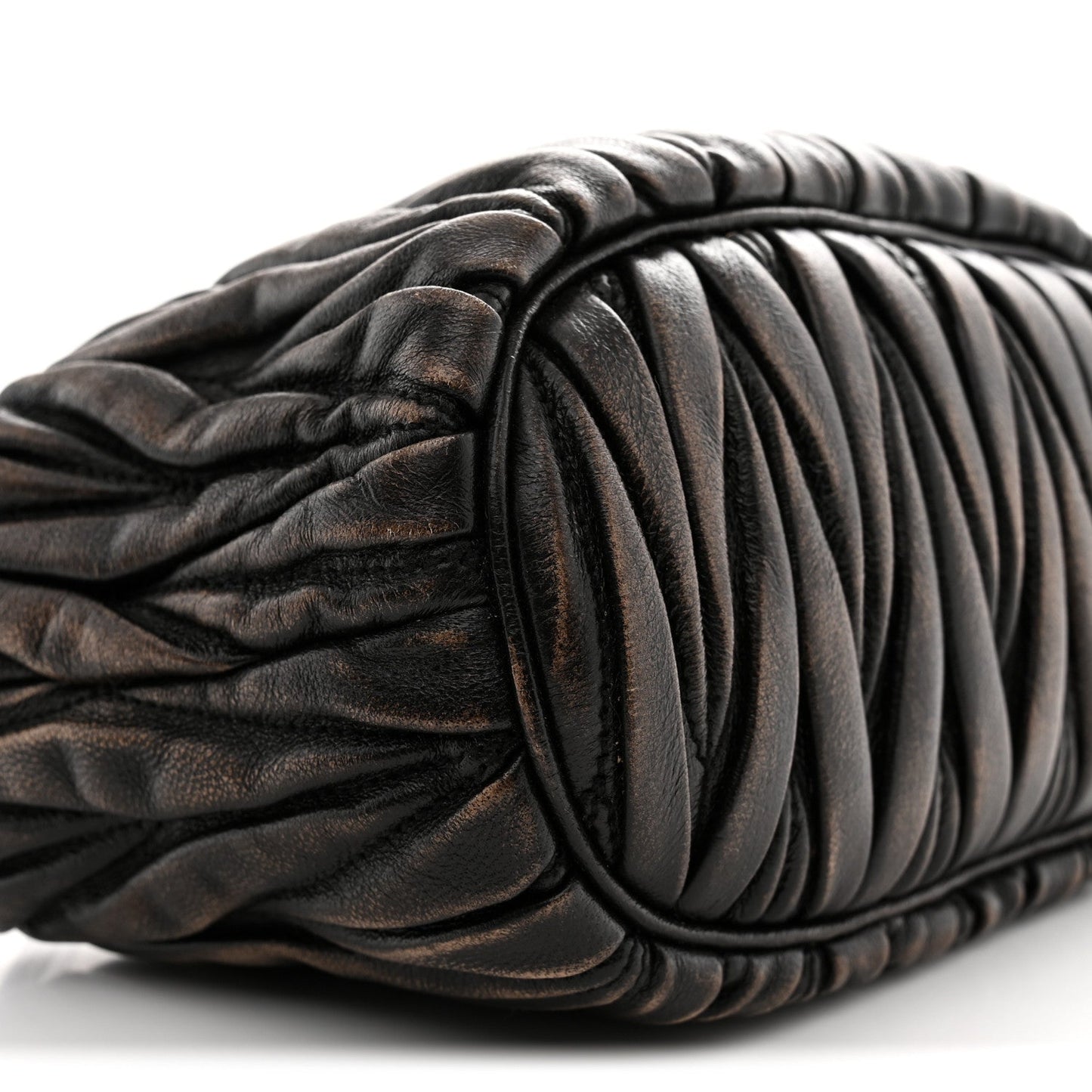 Nappa Matelasse Pouch Sand Coffee