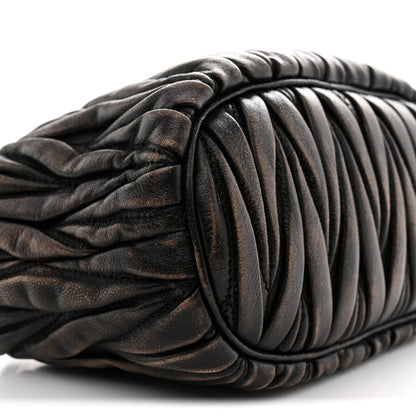 Nappa Matelasse Pouch Sand Coffee