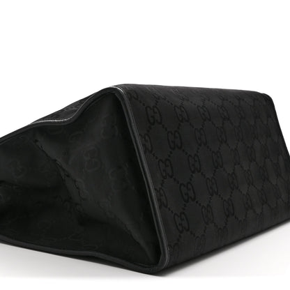 Econyl Nylon Monogram Large Off The Grid Tote Bag Black