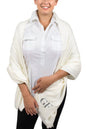 Gianfranco Ferre Ivory Pashmina Scarf