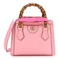 Wonka Grain Calfskin Mini Diana Tote Bag Wild Rose Fuxia Fluo
