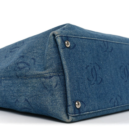Denim Large CC Tote Dark Navy Blue