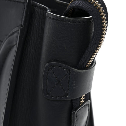 Smooth Calfskin Micro Luggage Navy Blue