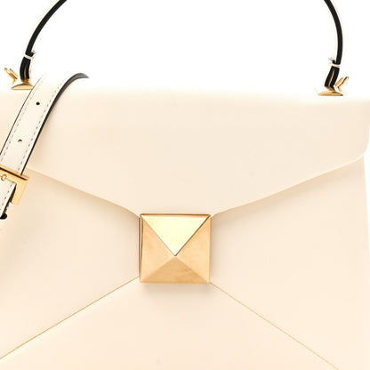 Nappa Small One Stud Top Handle Bag Ivory