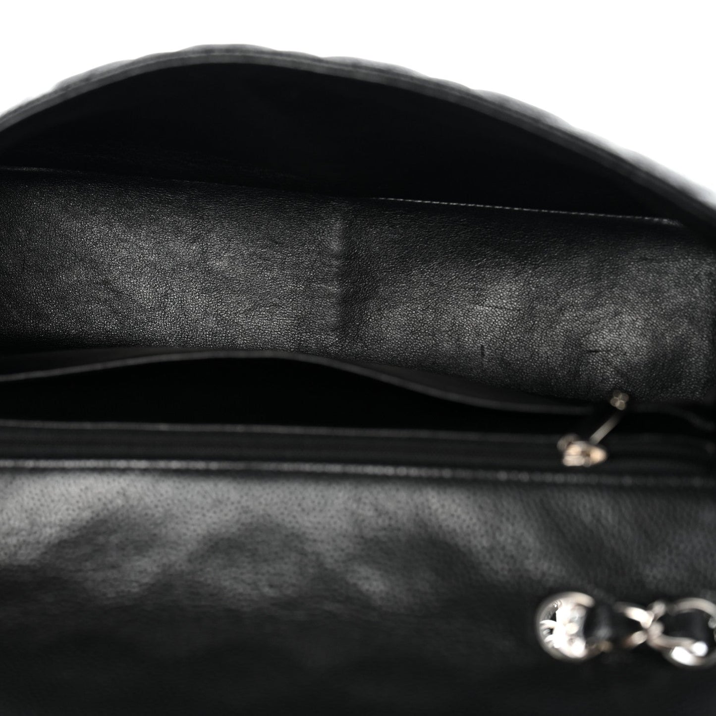Caviar Quilted Jumbo Single Flap Black