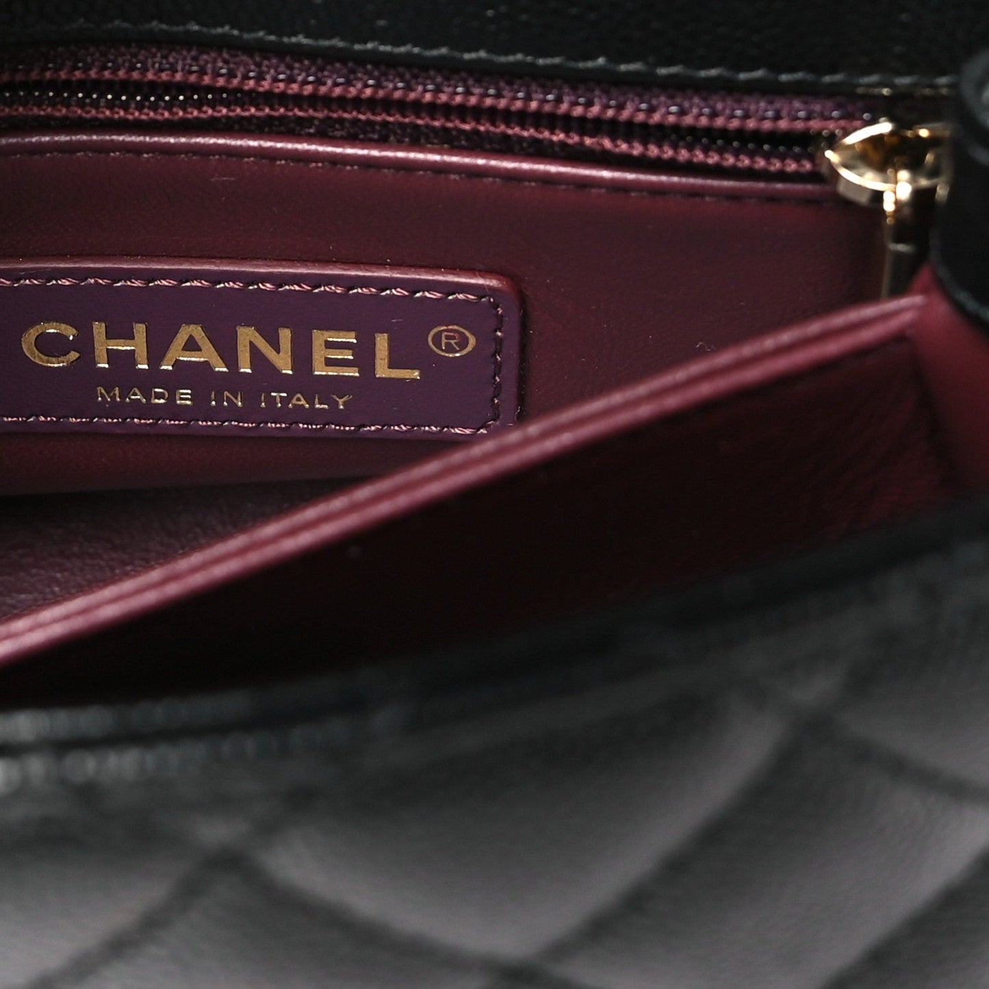 Caviar Quilted Extra Mini Coco Handle Flap Black