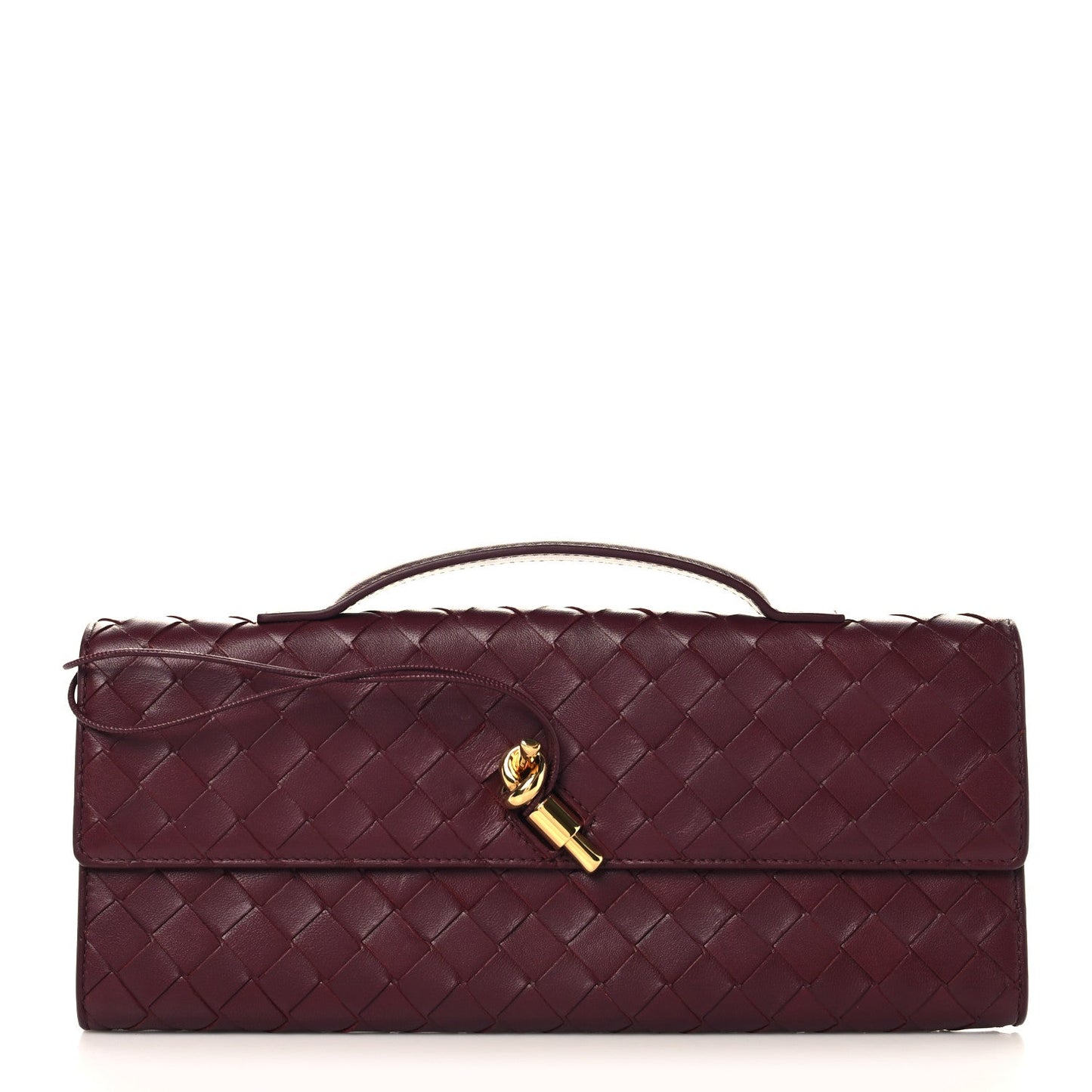 Nappa Intrecciato Long Andiamo Top Handle Clutch Barolo