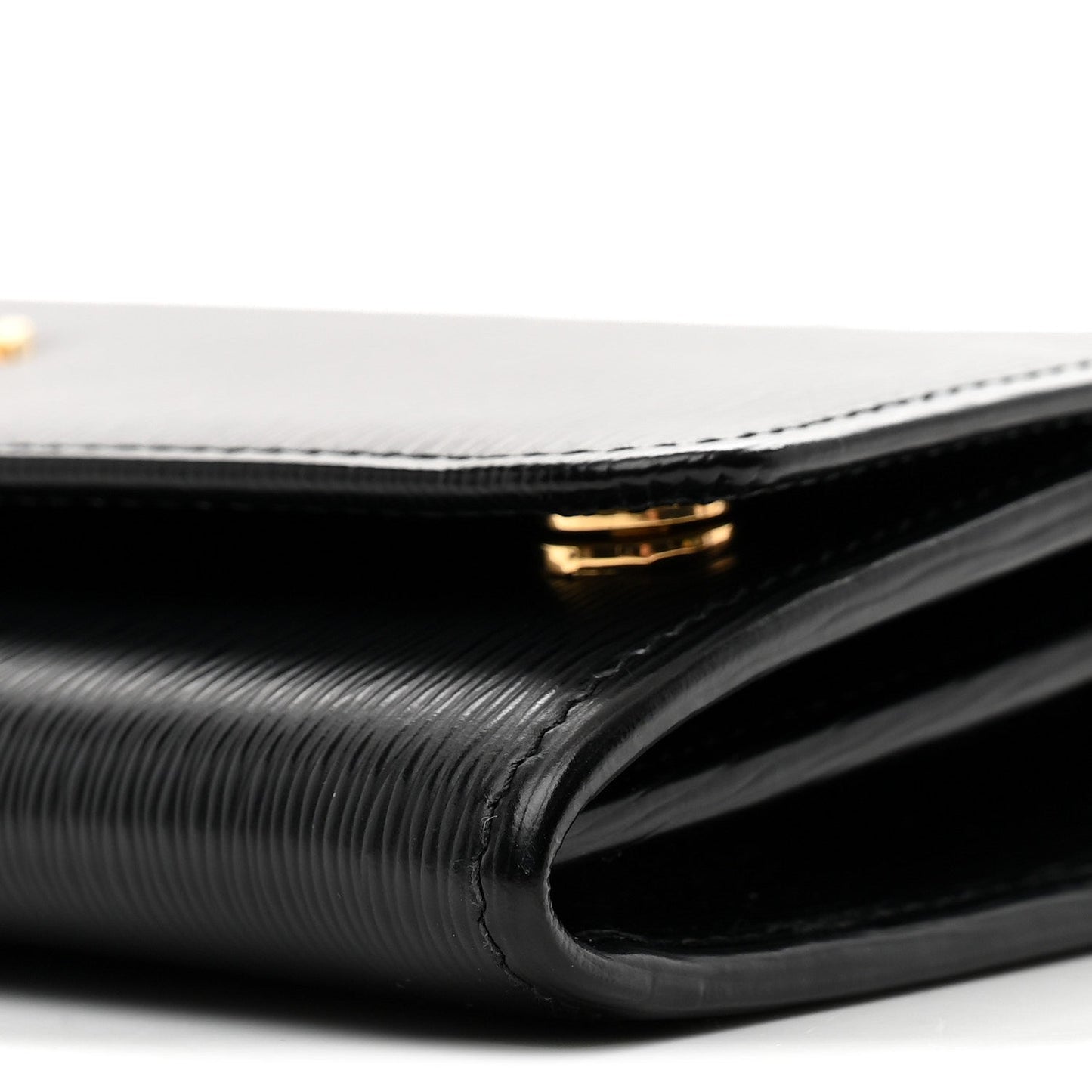 Vitello Move Metal Oro Chain Wallet Black