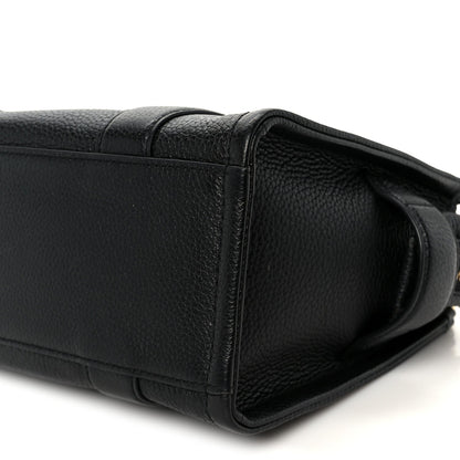 Grained Calfskin Small The Tote Bag Black