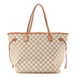 Damier Azur Neo Neverfull MM Rose Ballerine