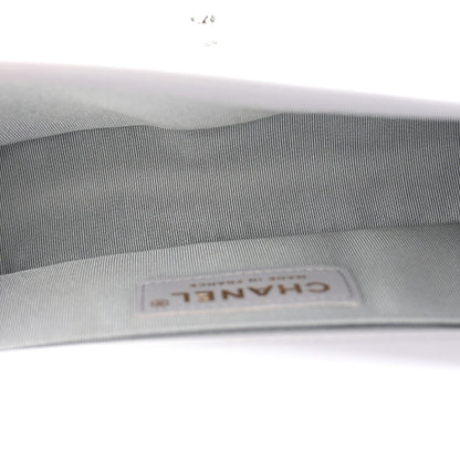 Calfskin Quilted Small Boy Flap Grey