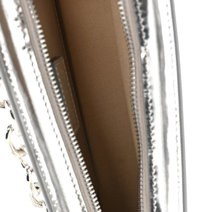 Metallic Calfskin Le Sac Ciuciu Silver