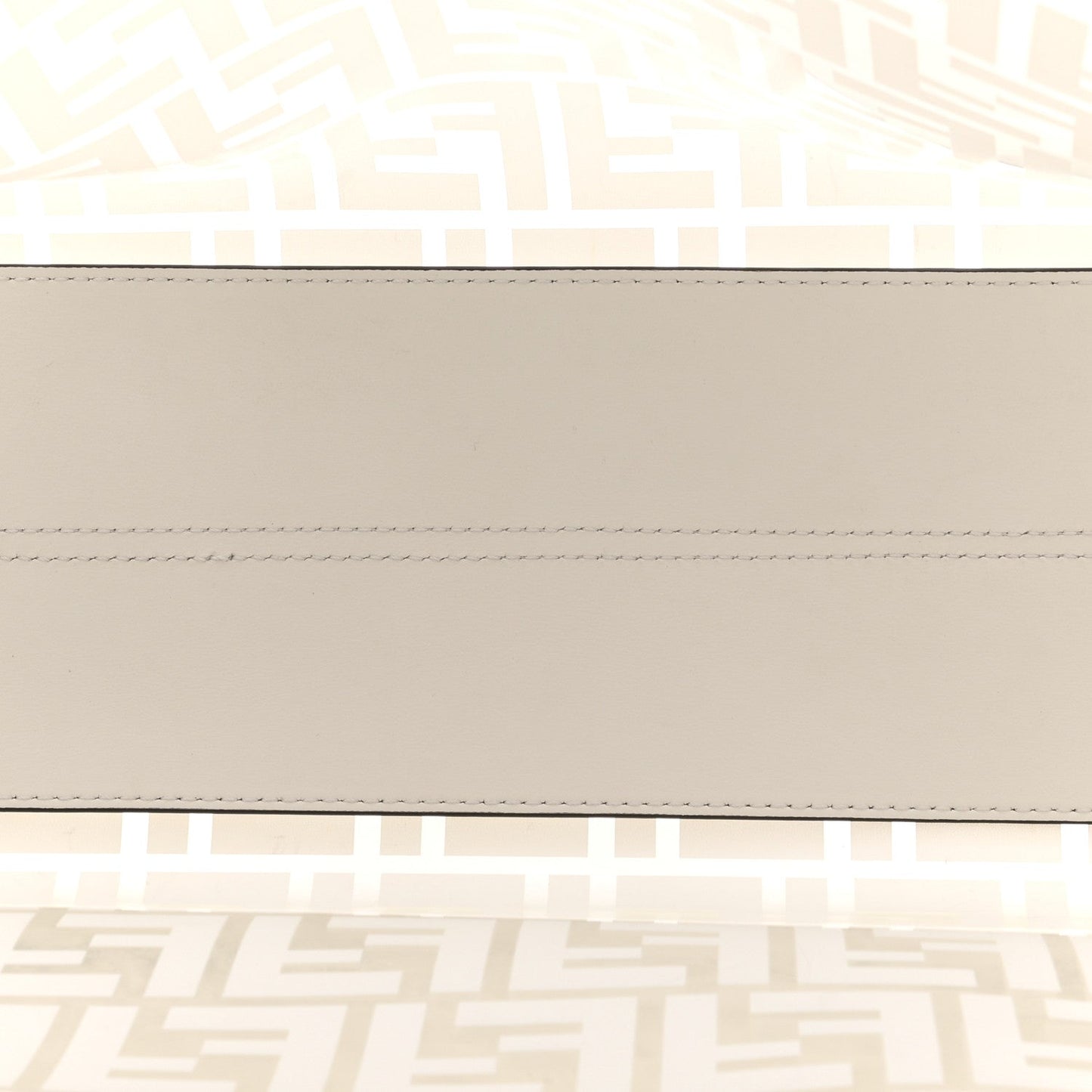 TPU FF Vitello Century Plexiglass Medium Runaway Shopper Tote White