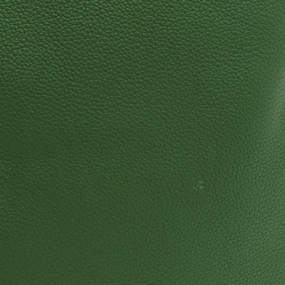 Calfskin Logo Drawstring Backpack Green