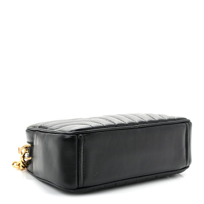 Soft Calfskin Diagramme Crossbody Bag Black