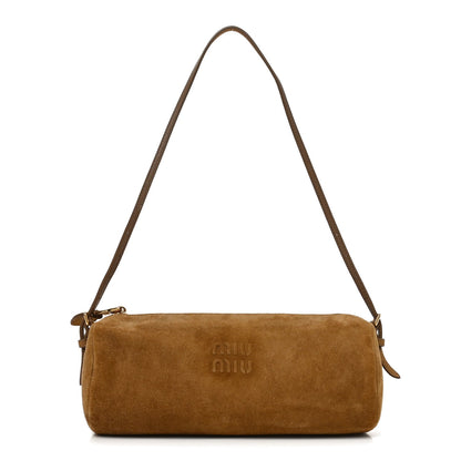 Suede Pouch Olive Green